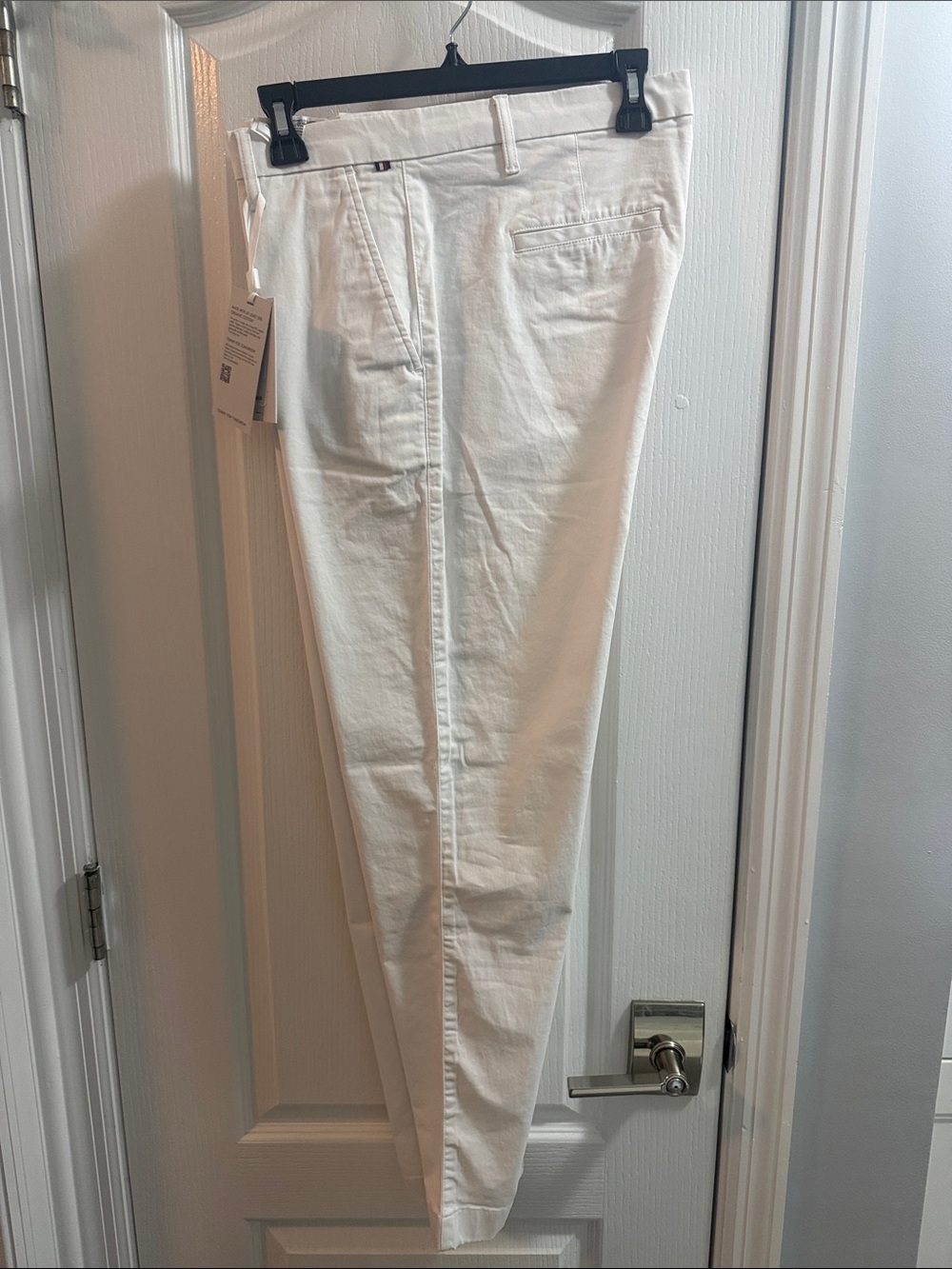 Tommy Hilfiger White Straight-Leg Pants